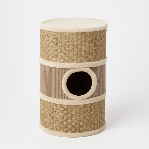 MyPrimePaws 3-Story Small Cat Condo & Scratcher Tower - premium product photo