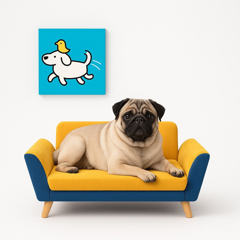 MyPrimePaws Luxury Small Dog Sofa Bed – Elevated & Washable Pet Couch - premium product photo