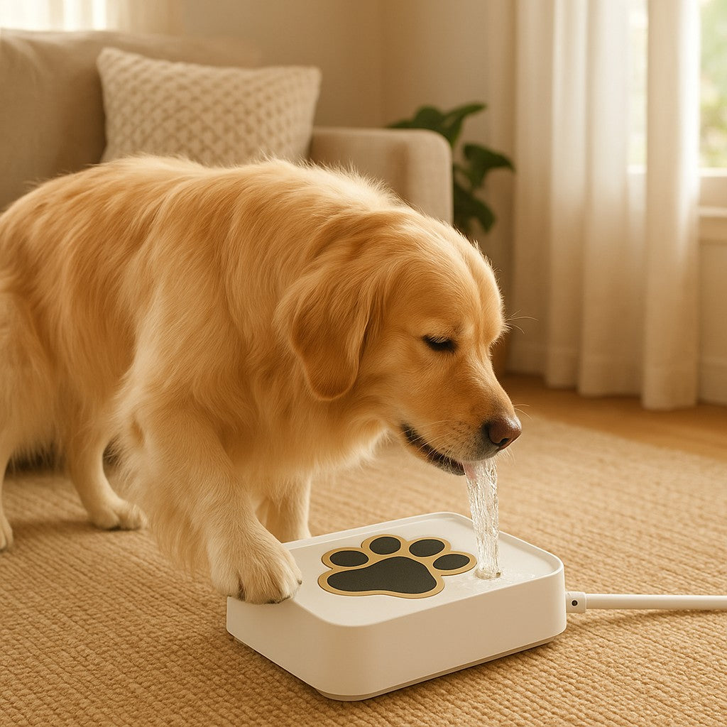 MyPrimePaws Outdoor Step-On Dog Water Fountain | Fresh, Fun & Automatic Hydration - premium product photo