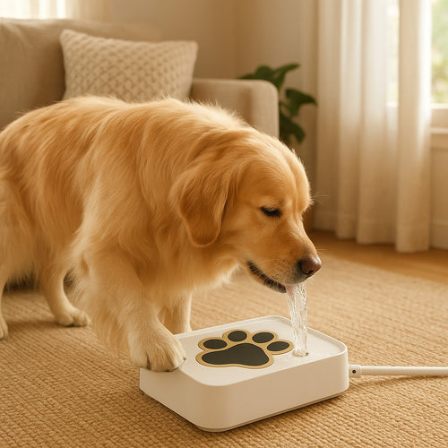 MyPrimePaws Outdoor Step-On Dog Water Fountain | Fresh, Fun & Automatic Hydration - premium product photo
