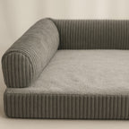 MyPrimePaws Luxury Corduroy Pet Sofa Bed | Calming & Orthopedic Support - premium product photo