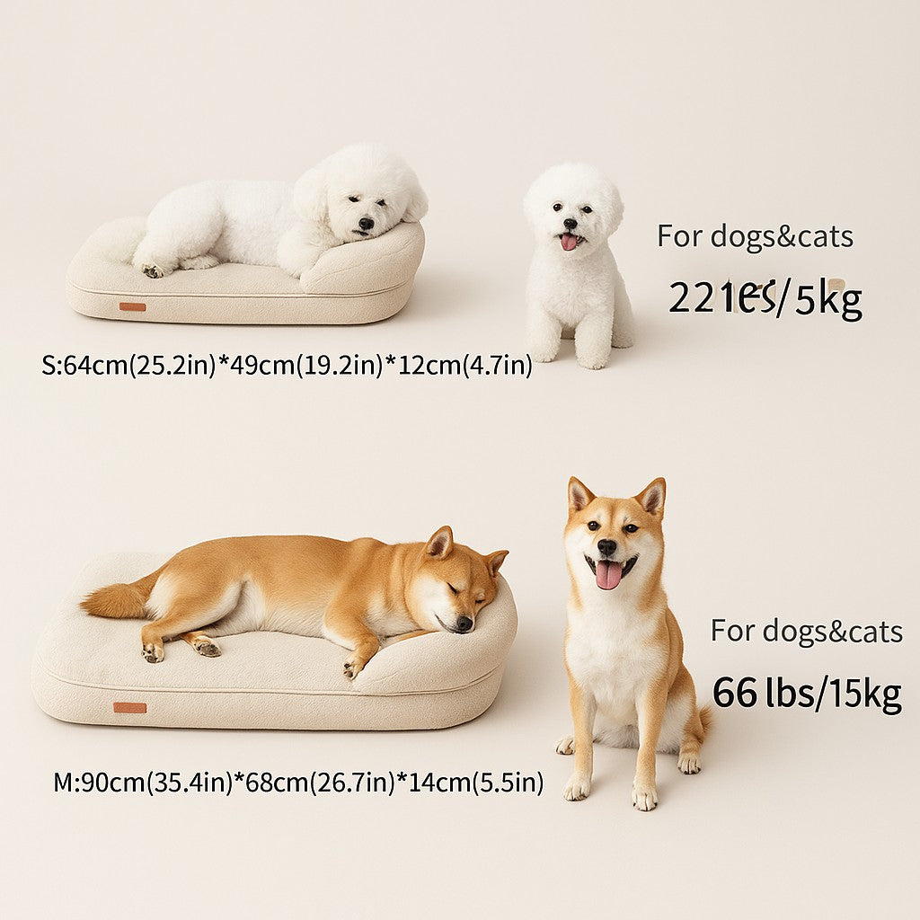 Prime Paws Orthopedic Sofa Dog Bed with Supportive Bolster & Non-Slip Base - premium product photo