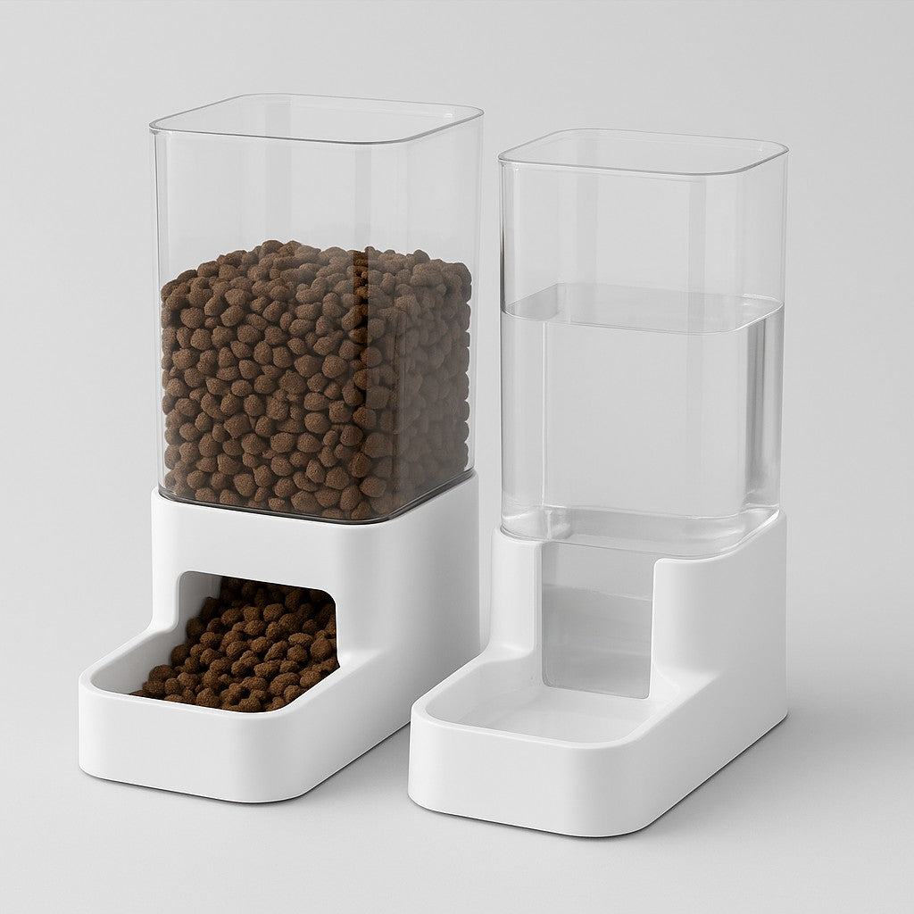 MyPrimePaws™ Automatic Gravity Pet Feeder and Waterer Station - premium product photo