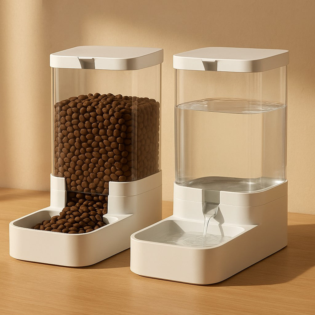 MyPrimePaws™ Automatic Gravity Pet Feeder and Waterer Station - premium product photo