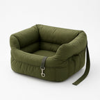 PrimePaws Plush Dog Car Seat & Secure Travel Bed - premium product photo