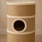 MyPrimePaws 3-Story Small Cat Condo & Scratcher Tower - premium product photo