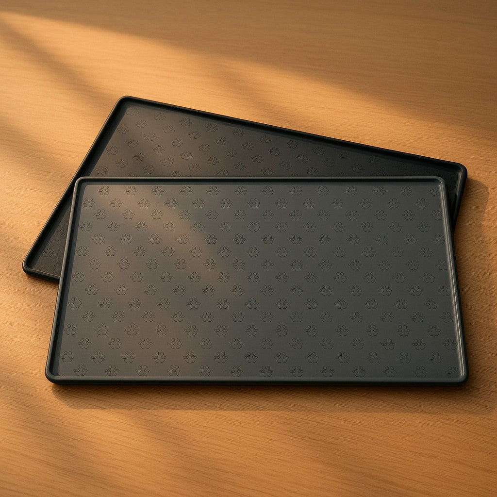 MyPrimePaws Premium Easy-Clean Waterproof Silicone Pet Feeding Mat for Dogs & Cats - premium product photo