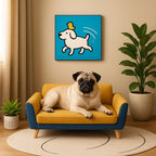 MyPrimePaws Luxury Small Dog Sofa Bed – Elevated & Washable Pet Couch - premium product photo