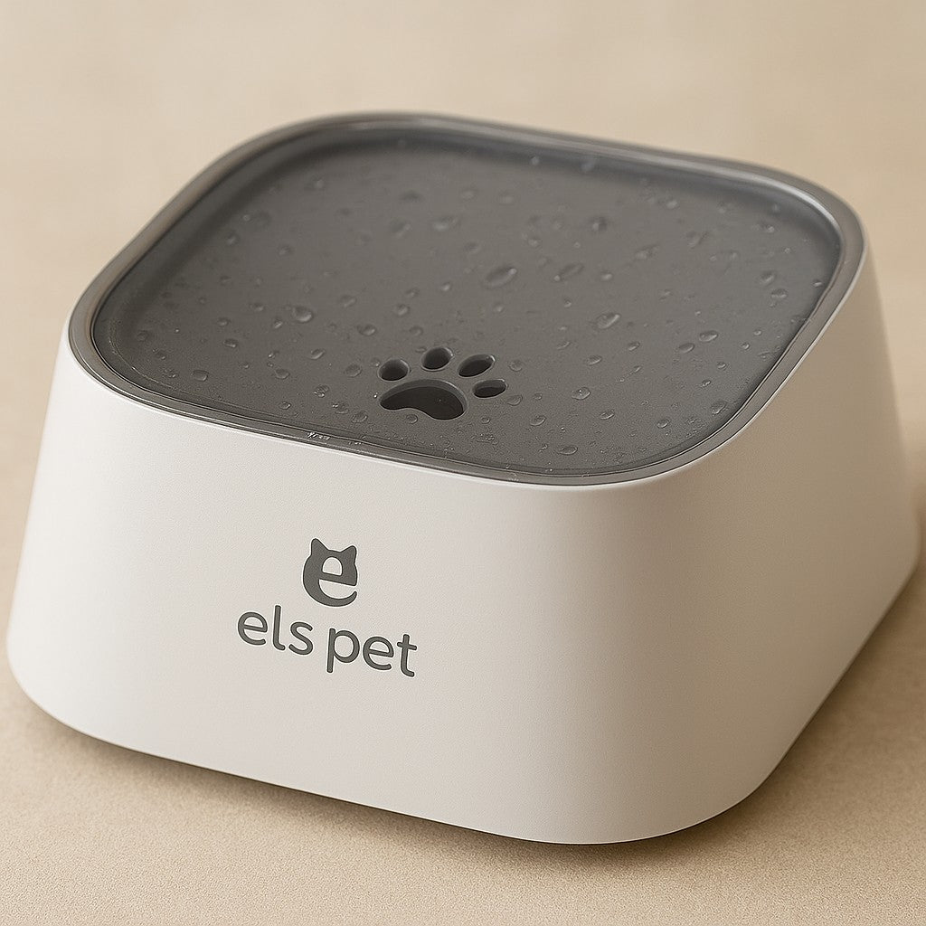 Prime Paws No-Spill Slow Water Feeder Bowl for Dogs and Cats - premium product photo