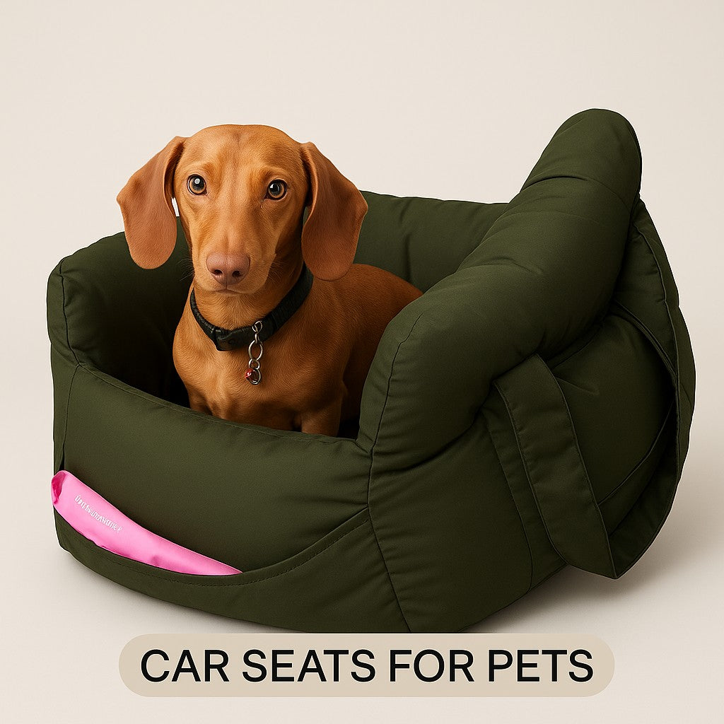 Prime Paws SafeRide Dog Car Seat for Small Dogs & Travel Bed - premium product photo