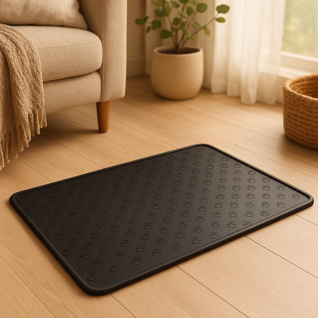 MyPrimePaws Premium Easy-Clean Waterproof Silicone Pet Feeding Mat for Dogs & Cats - premium product photo