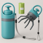 MyPrimePaws Portable Dog Pooper Scooper with Built-in Bag Dispenser - premium product photo