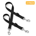 MyPrimePaws Premium Adjustable Pet Car Seat Belt (2-Pack) - Safe & Tangle-Free Dog & Cat Travel Accessory - premium product photo