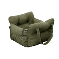 PrimePaws Plush Dog Car Seat & Secure Travel Bed