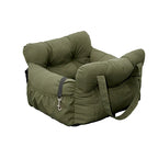 PrimePaws Plush Dog Car Seat & Secure Travel Bed