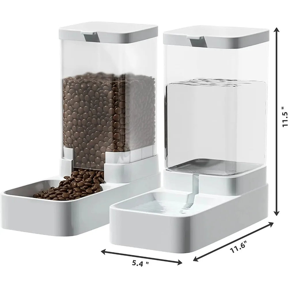 MyPrimePaws™ Automatic Gravity Pet Feeder and Waterer Station - Feeding and watering