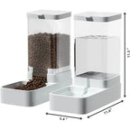 MyPrimePaws™ Automatic Gravity Pet Feeder and Waterer Station - Feeding and watering