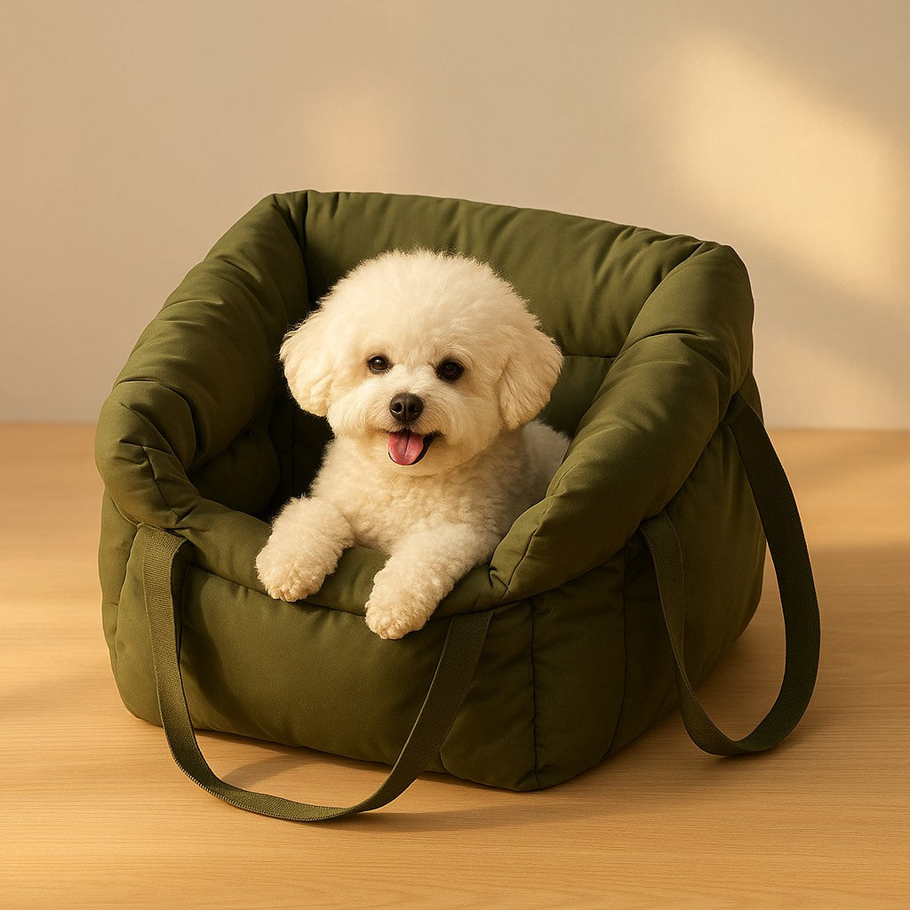 Prime Paws SafeRide Dog Car Seat for Small Dogs & Travel Bed - premium product photo