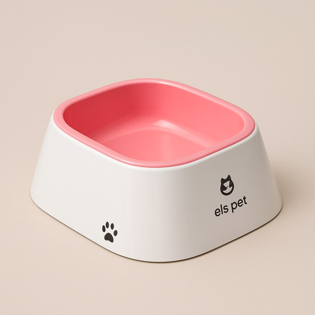 Prime Paws No-Spill Slow Water Feeder Bowl for Dogs and Cats - premium product photo