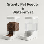 MyPrimePaws™ Automatic Gravity Pet Feeder and Waterer Station - premium product photo