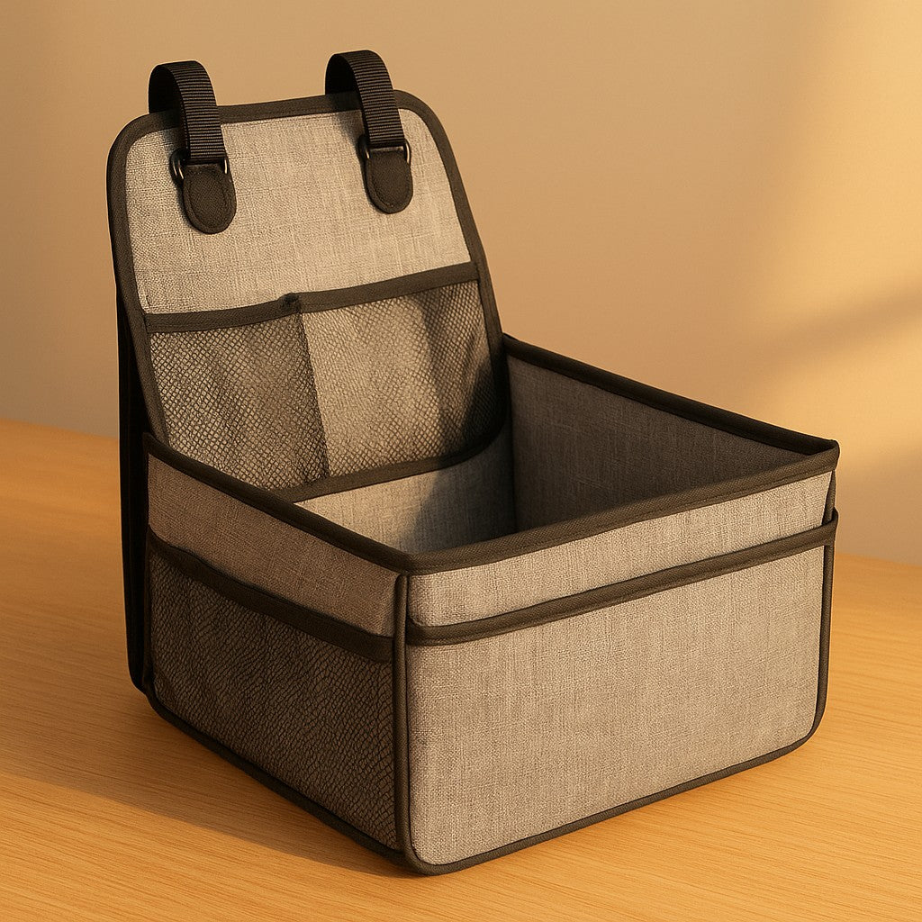 Prime Paws Deluxe Dog Car Seat & Pet Booster Seat with Storage Pockets - premium product photo