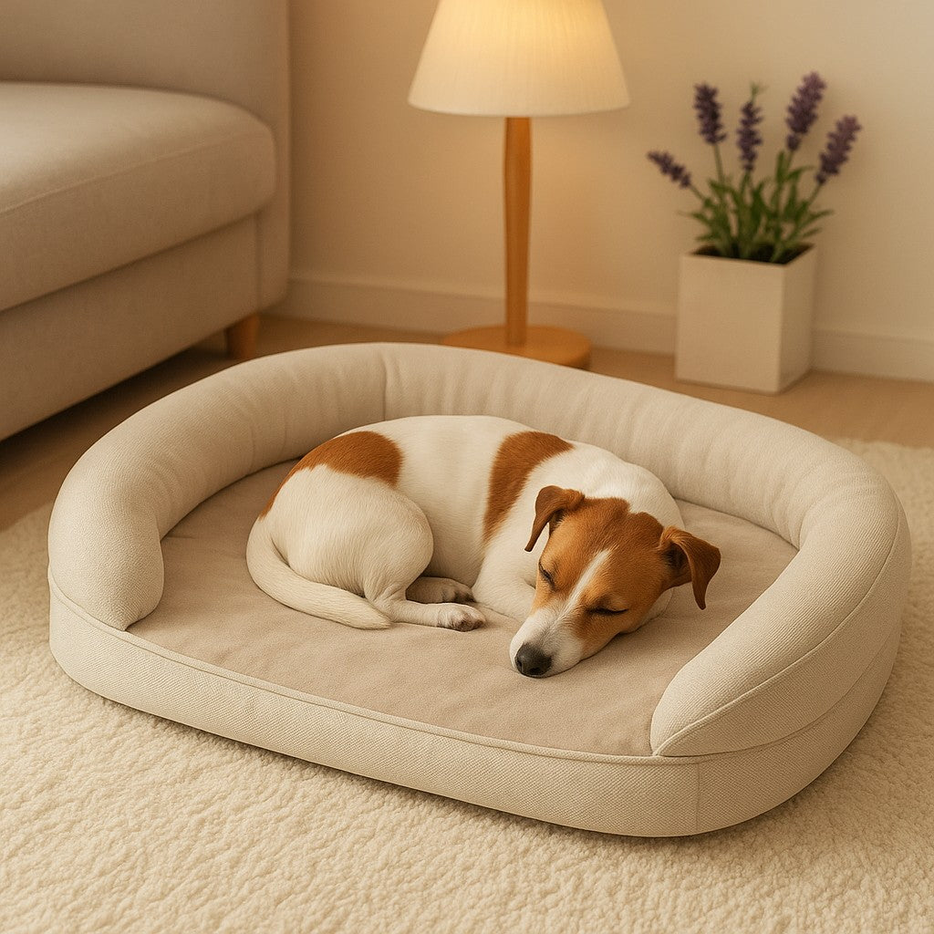 Prime Paws Orthopedic Sofa Dog Bed with Supportive Bolster & Non-Slip Base - premium product photo