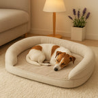 Prime Paws Orthopedic Sofa Dog Bed with Supportive Bolster & Non-Slip Base - premium product photo