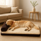 MyPrimePaws Luxury Corduroy Pet Sofa Bed | Calming & Orthopedic Support - premium product photo