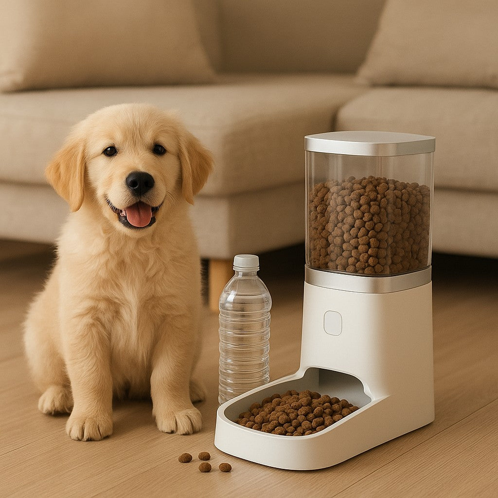 MyPrimePaws™ Automatic Gravity Pet Feeder and Waterer Station - premium product photo