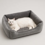 MyPrimePaws Ultra-Soft Plush Calming Cat Bed & Winter Cushion - premium product photo