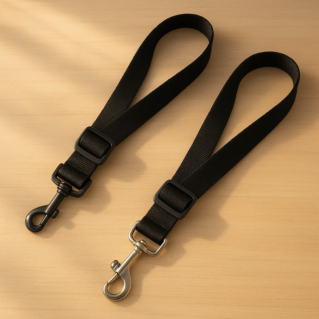 MyPrimePaws Premium Adjustable Pet Car Seat Belt (2-Pack) - Safe & Tangle-Free Dog & Cat Travel Accessory - premium product photo