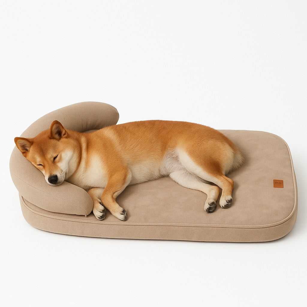 Prime Paws Orthopedic Sofa Dog Bed with Supportive Bolster & Non-Slip Base - premium product photo