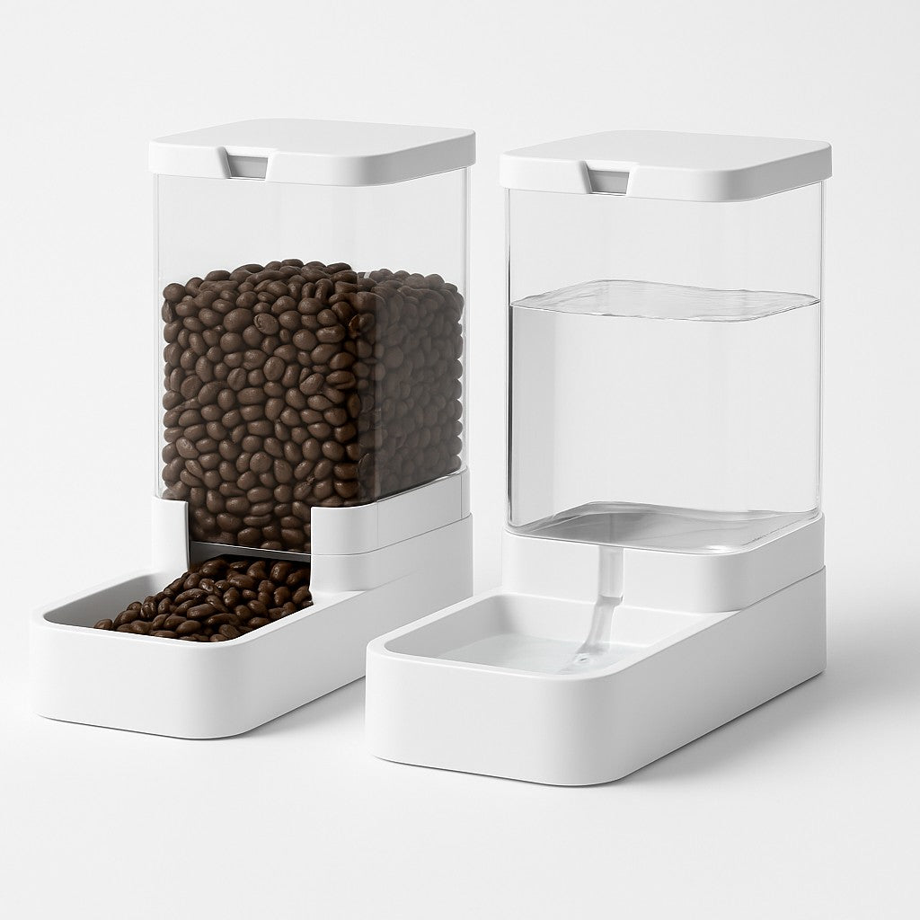 MyPrimePaws™ Automatic Gravity Pet Feeder and Waterer Station - premium product photo