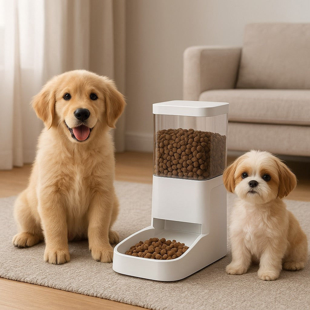 MyPrimePaws™ Automatic Gravity Pet Feeder and Waterer Station - premium product photo